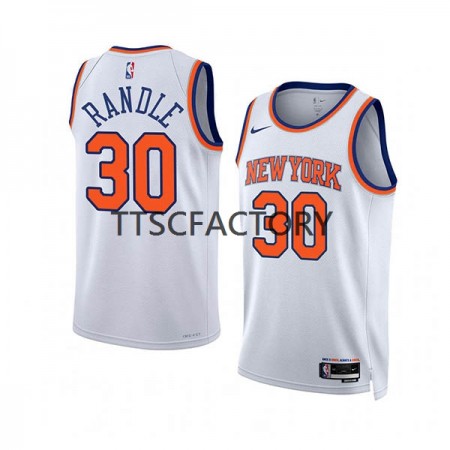New York Knicks Julius Randle 30 Nike 2022-23 Association Edition Valkoinen Miesten Pelipaidat Swingman